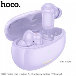 EQ17 TWS Истински безжични Bluetooth слушалки ANC Noise Canceling - Лилав