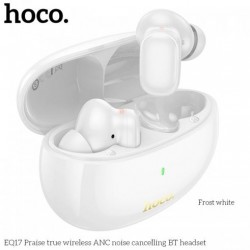 EQ17 TWS Истински безжични Bluetooth слушалки ANC Noise Canceling - Бял