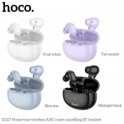 EQ17 TWS Истински безжични Bluetooth слушалки ANC Noise Canceling - Лилав