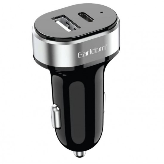 EARLDOM ES-CC14 12V Зарядно с кабел USB - Type-C PD2.4A+QC3.0