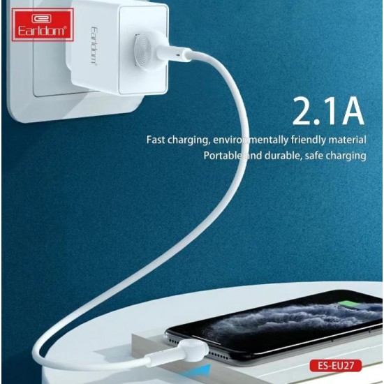 EARLDOM EU27 Адаптер с 1изх. USB 2.1A