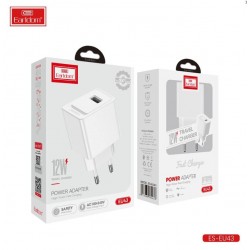 EARLDOM ES-EU43 (EU) USB-A Адаптер 2.4A(12W), бяло