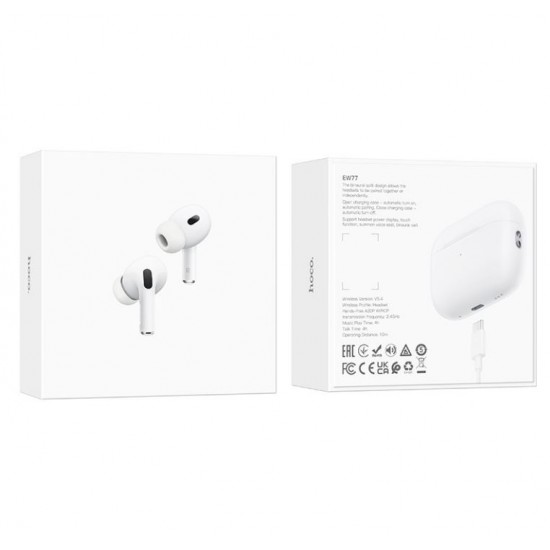HOCO EW77 APRO Type Истински безжични стерео слушалки (бели)