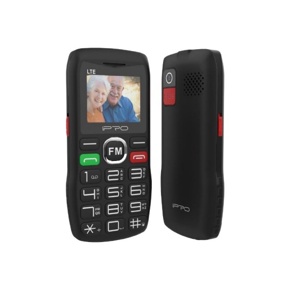 Мобилен телефон IPRO F188+БГ МЕНЮ /2G/32+64MB/1.77inch/0.08MP/1000mAh/Dual Sim/Фенер - Черен