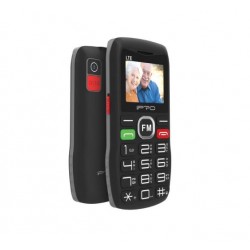 Мобилен телефон IPRO F189+БГ МЕНЮ/2G/32MB+32MB/0.3MP/1.77 инча/800mAh/Фенер/SOS/Dual SIM - Черен