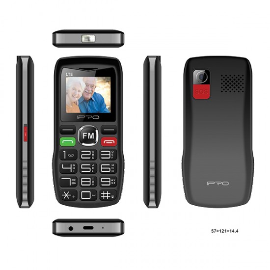Мобилен телефон IPRO F189+БГ МЕНЮ/2G/32MB+32MB/0.3MP/1.77 инча/800mAh/Фенер/SOS/Dual SIM - Черен Мобилен телефон IPRO F189+БГ МЕНЮ/2G/32MB+32MB/0.3MP/1.77 инча/800mAh/Фенер/SOS/Dual SIM - Черен