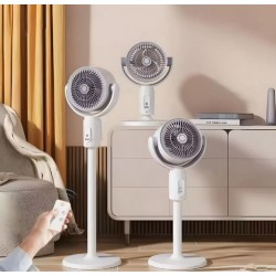 Мултифункционален вентилатор F1 с дистанционно – Настолен и стоящ - 3 степенен
