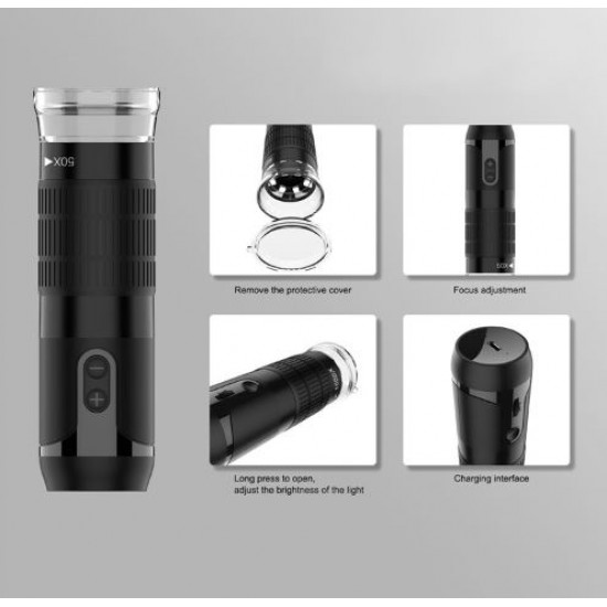 F290 WiFi цифров микроскоп 50-1000X Преносим мини микроскоп запояване на платки