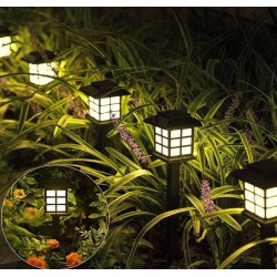 2БР. Соларна градинска лампа тип фенер FC-006 – декоративна, с колче, водоустойчива