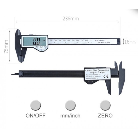 Дигитален шублер Digi FK603 150mm
