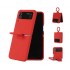 Z15 Silicone case+Пръстен за Samsung Z Flip 4 от 2 части - Червен