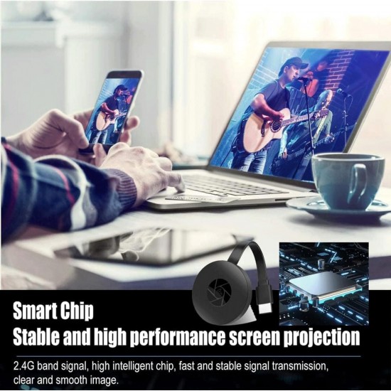 G2 Безжичен HDMI дисплей донгъл 1080P – съвместим с iOS, Android, Windows, Mac – прехвърляне на екрана към телевизор или проектор