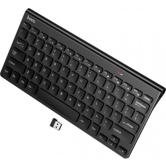 HOCO GM70 Безжична Клавиатура USB – Английска Подредба, Черна