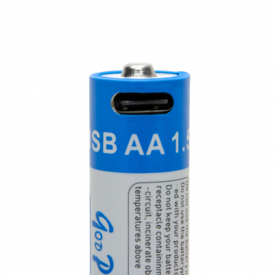 2БР. GOOP AA R6 Ni-MH 2600 mWh 1.5V – Type-C Презареждащи се батерии (2 броя)