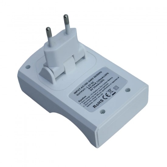 GD-C804HV1 – GOOP Зарядно устройство за батерии AA/AAA и 9V Ni-MH/Ni-CD с 4 независими слота и LED индикатор