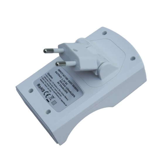 GD-C804HV1 – GOOP Зарядно устройство за батерии AA/AAA и 9V Ni-MH/Ni-CD с 4 независими слота и LED индикатор