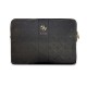 9853 GUESS COMP. SLEEVE PEONY PU 4G & CLASSIC LOGOS STRIPE BLACK 14/15"