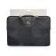 9853 GUESS COMP. SLEEVE PEONY PU 4G & CLASSIC LOGOS STRIPE BLACK 14/15"