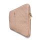 9877 GUESS COMP. SLEEVE PEONY PU 4G & CLASSIC LOGOS STRIPE PINK 14/15"