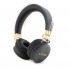 0240 Guess Bluetooth Headphones - 4G Metal Logo - Black and grey