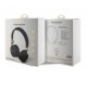 0240 Guess Bluetooth Headphones - 4G Metal Logo - Black and grey