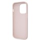 6641 GUESS HC PU LEATHER 4G LOGO STRASS PINK IP14 PRO