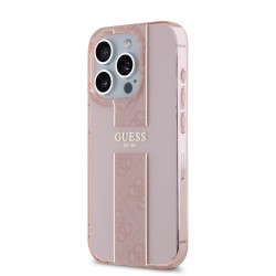6649 GUESS HC IML 4G STRIPE PINK IP15 PRO MAX