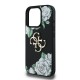 6910 GUESS HC GRAINED PU ROSES AND BIG 4G LOGO BLACK IP15 PRO MAX