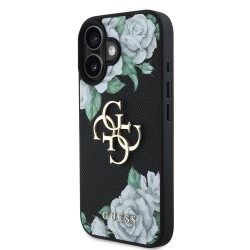 6927 GUESS HC GRAINED PU ROSES AND BIG 4G LOGO BLACK IP16