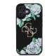 6927 GUESS HC GRAINED PU ROSES AND BIG 4G LOGO BLACK IP16