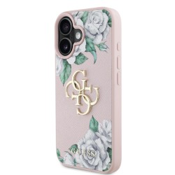 7078 GUESS HC GRAINED PU ROSES AND BIG 4G LOGO PINK IP16