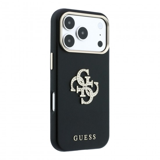 4269 GUESS HC SW SMOOTH IP18 PRO BLACK PU & BIG STRASS LOGO 