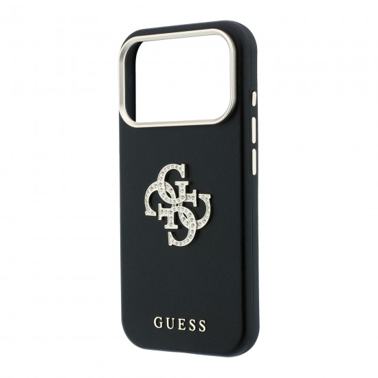 4269 GUESS HC SW SMOOTH IP18 PRO BLACK PU & BIG STRASS LOGO 