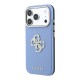 4306 GUESS HC SW SMOOTH IP18 PRO LIGHT BLUE PU & BIG STRASS LOGO