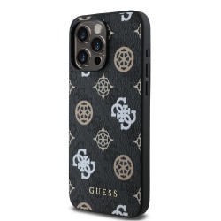 2887 GUESS HC MAGSAFE PU PEONY ON 4G BACKGROUND BLACK IP15 PRO