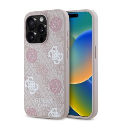 3334 GUESS HC MAGSAFE PU PEONY ON 4G BACKGROUND PINK IP15 PRO