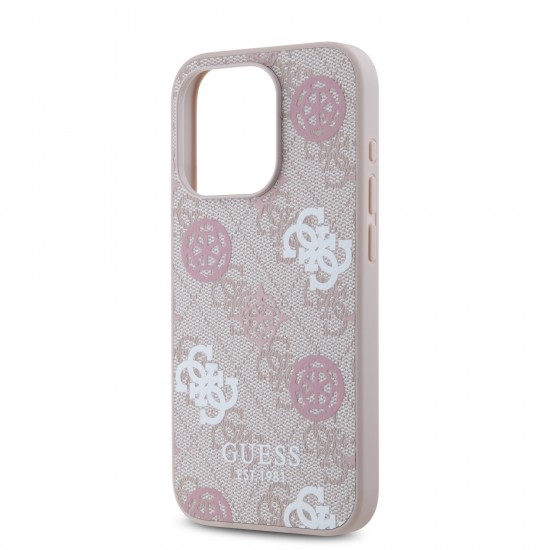 3334 GUESS HC MAGSAFE PU PEONY ON 4G BACKGROUND PINK IP15 PRO