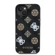 2870 GUESS HC MAGSAFE PU PEONY ON 4G BACKGROUND BLACK IP15