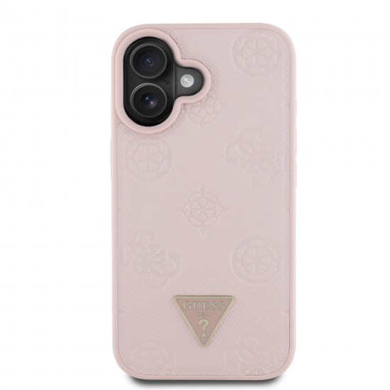 7672 GUESS HC MAG GRAINED PU HOT STAMP PEONY TRIANGLE PINK IP16