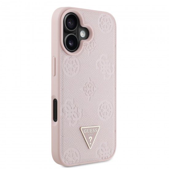 7672 GUESS HC MAG GRAINED PU HOT STAMP PEONY TRIANGLE PINK IP16