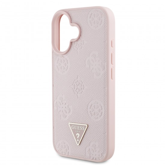 7672 GUESS HC MAG GRAINED PU HOT STAMP PEONY TRIANGLE PINK IP16