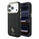 3231 GUESS HC MAGSAFE PU IP18 PRO MAX BLACK STRIPE HS PEONY 4G LOGO 