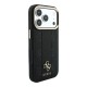 3231 GUESS HC MAGSAFE PU IP18 PRO MAX BLACK STRIPE HS PEONY 4G LOGO 