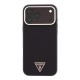 3507 GUESS HC MAGSAFE SW PU IP18 PRO BURGUNDY KEVLAR TRIANGLE LOGO 