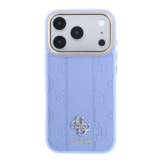 3262 GUESS HC MAGSAFE PU IP18 PRO LIGHT BLUE STRIPE HS PEONY 4G LOGO 