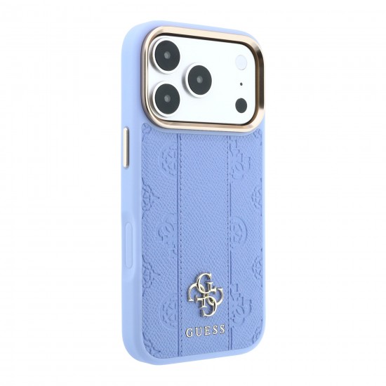 3262 GUESS HC MAGSAFE PU IP18 PRO LIGHT BLUE STRIPE HS PEONY 4G LOGO 
