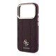3149 GUESS HC MAGSAFE PU IP18 PRO BURGUNDY  STRIPE HS PEONY 4G LOGO 