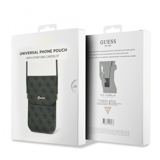7671 GUESS WALLET 4G CORD SCRIPT BLACK