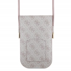 0028 GUESS WALLET LOVE GUESS PRINT ON 4G W/CORD PINK