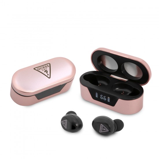 0879 GUESS TWS DIGITAL BT5 TRIANGLE LOGO PINK